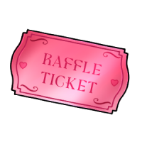 Paper Hearts Valentine Raffle Ticket